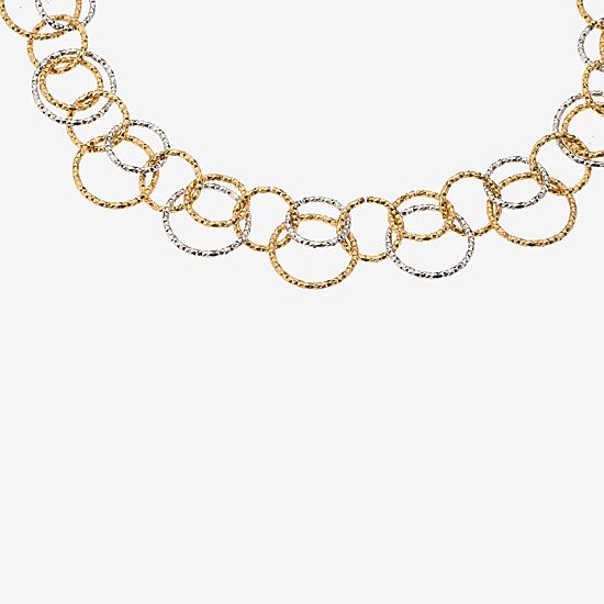 Bold Elements Bold Addiction Womens 10K Gold 20 Inch Statement Necklace