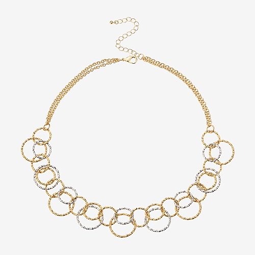 Bold Elements Bold Addiction Womens 10k Gold 20 Inch Statement Necklace In Yellow