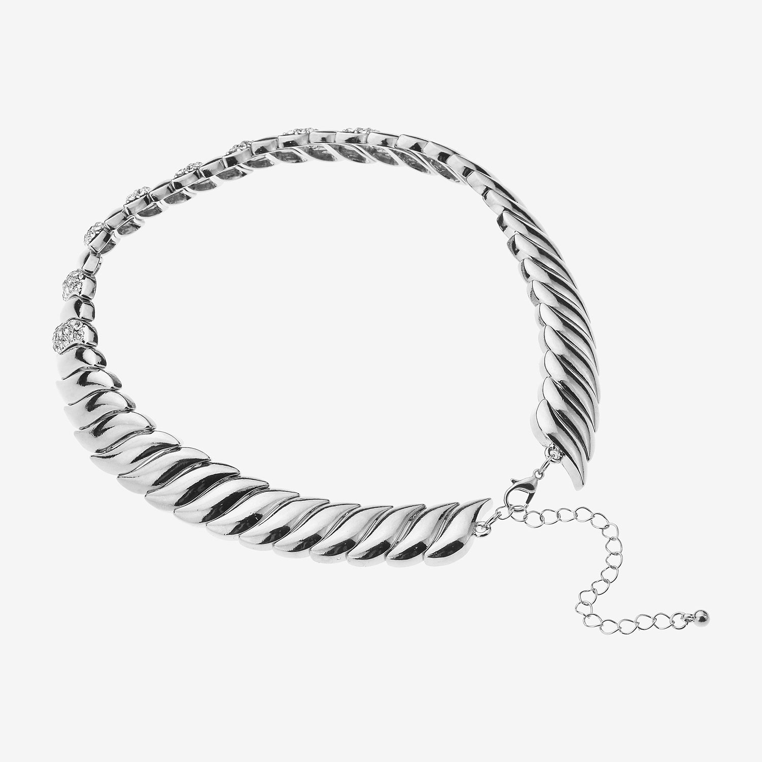 Bold Elements Bold Addiction Womens Inch Collar Necklace