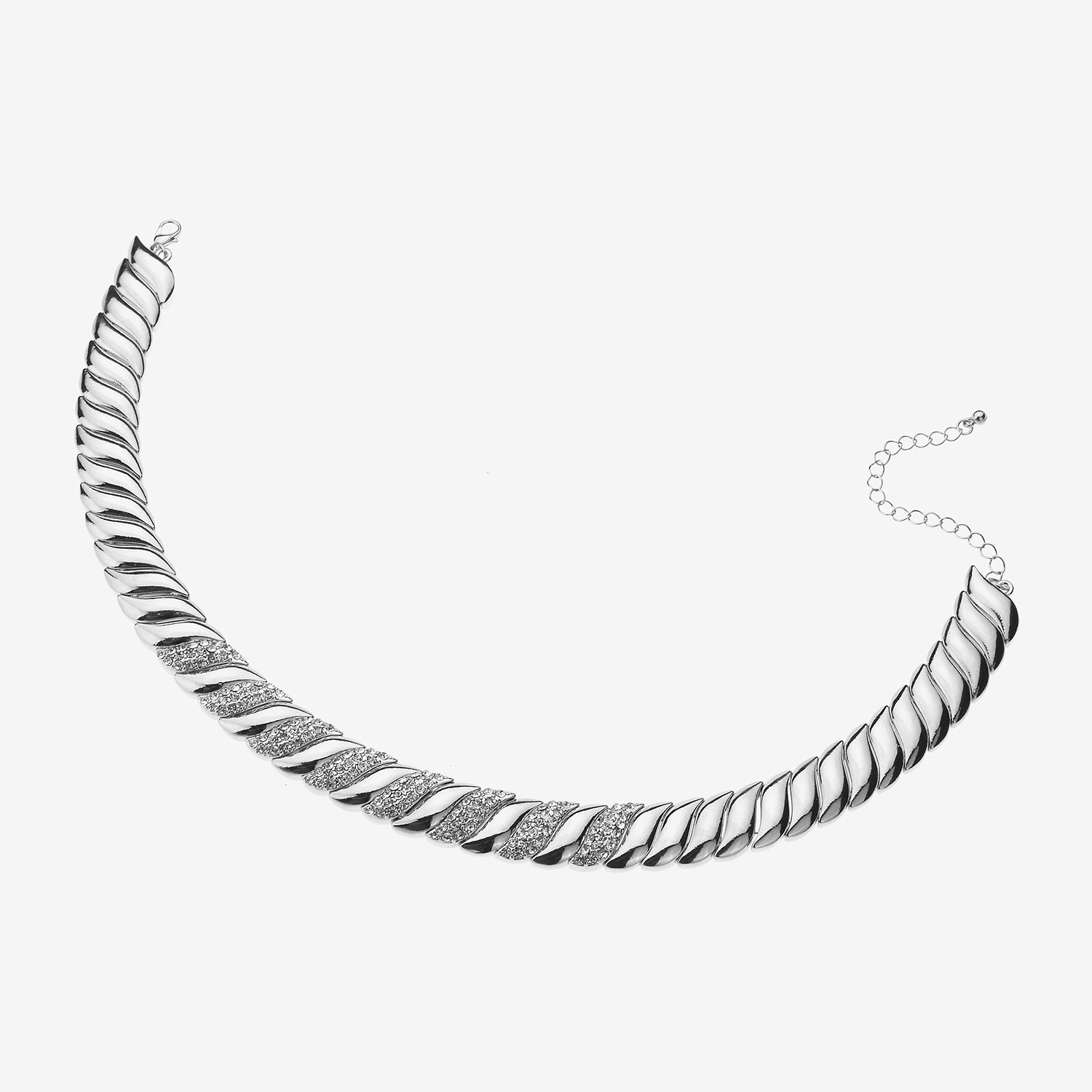 Bold Elements Bold Addiction Womens Inch Collar Necklace