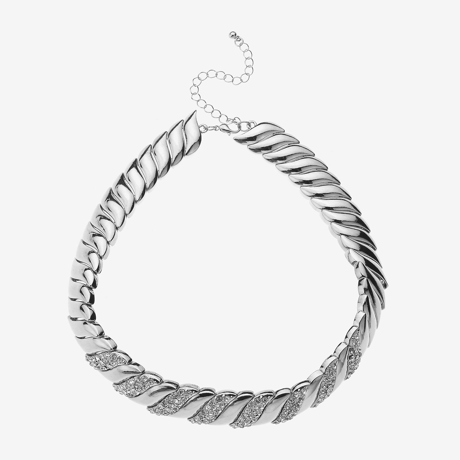 Bold Elements Bold Addiction Womens Inch Collar Necklace