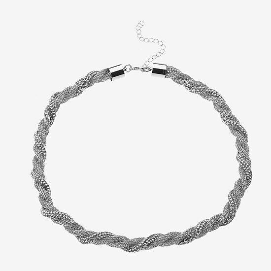 Bold Elements Bold Addiction Womens 18 Inch Collar Necklace