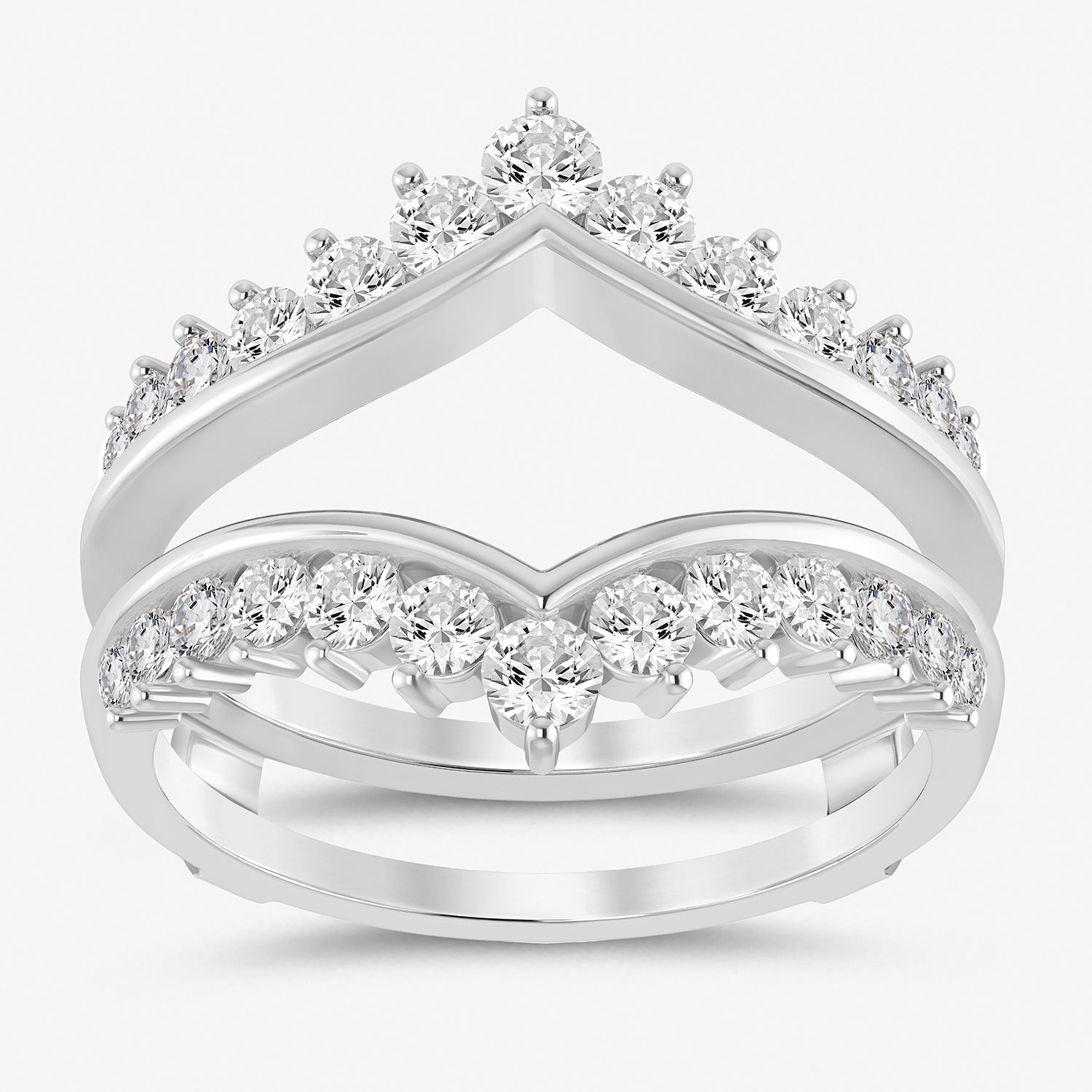 (I / Si2) Womens 1 CT. T.W. Lab Grown White Diamond 14K Gold Band