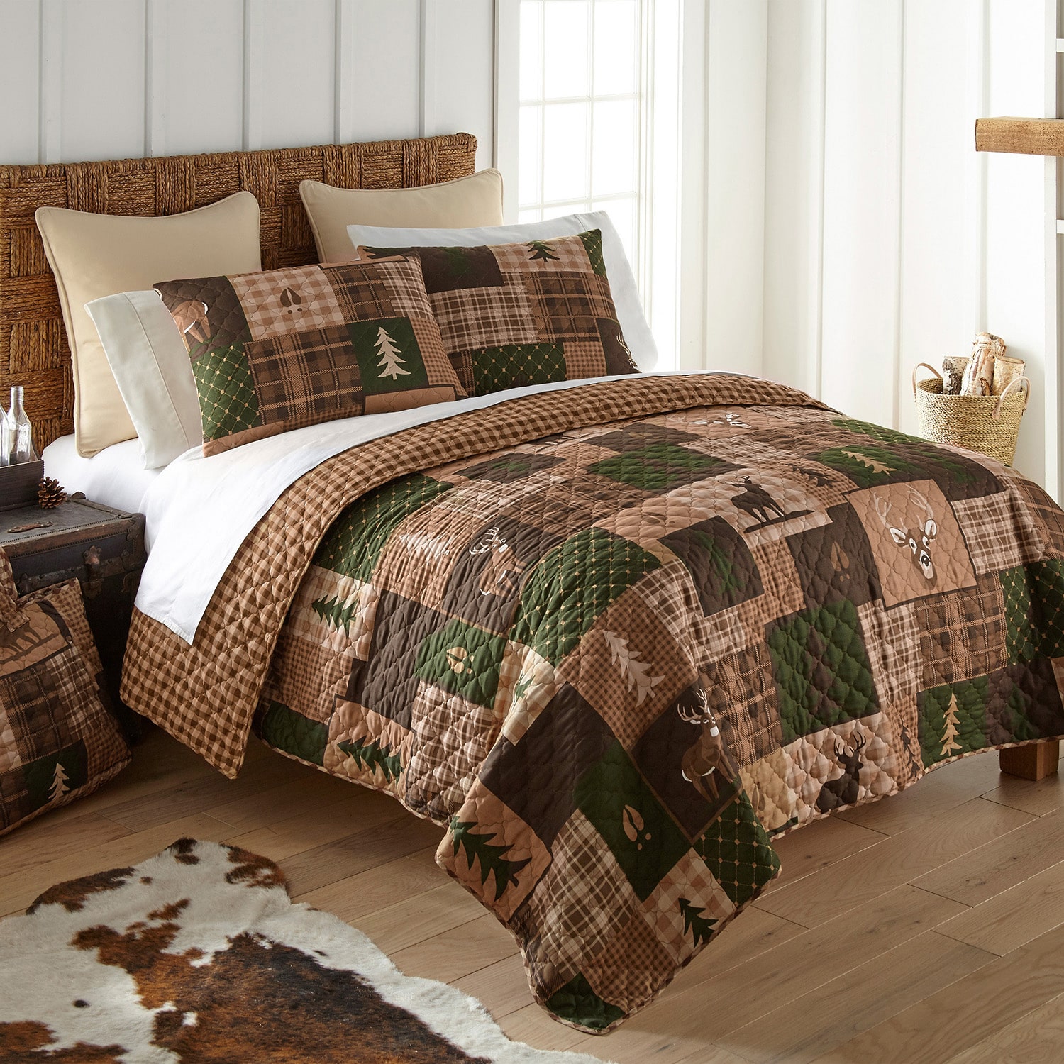 Your Lifestyle By Donna Sharp Green Forest Easy Care Quilt Set