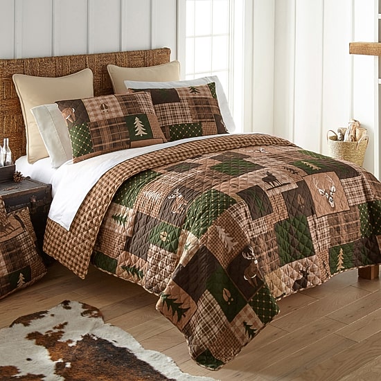 Your Lifestyle By Donna Sharp Green Forest Easy Care Quilt Set