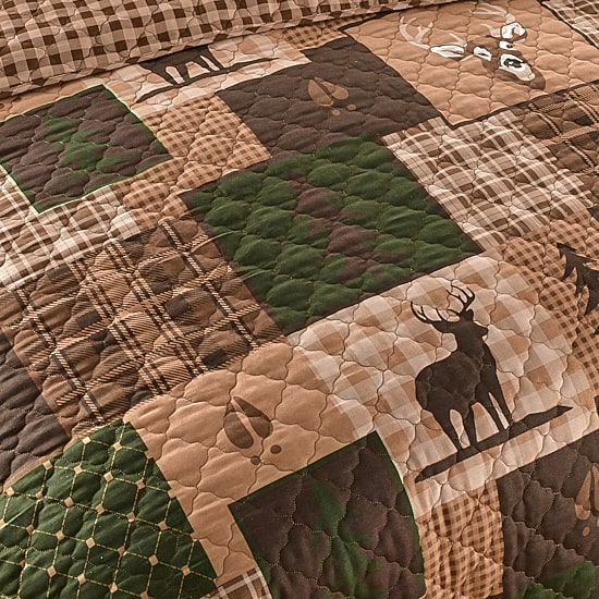 Your Lifestyle By Donna Sharp Green Forest Easy Care Quilt Set