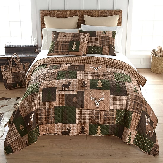 Your Lifestyle By Donna Sharp Green Forest Easy Care Quilt Set