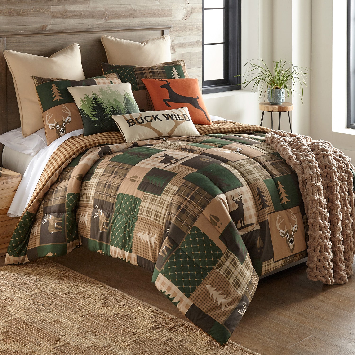 Your Lifestyle By Donna Sharp Green Forest 3-pc. Easy Care Comforter Set