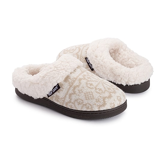 Muk Luks Womens Memory Foam Slip Resistant Clog Slippers