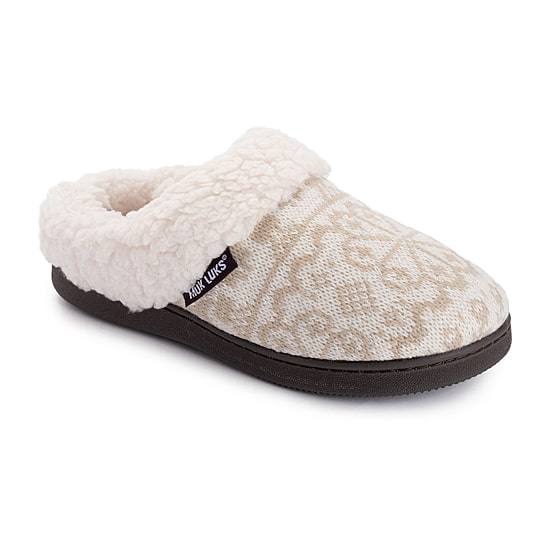Muk Luks Womens Memory Foam Slip Resistant Clog Slippers