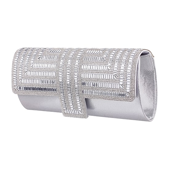 N By Nina Maeveen Crystal Beaded Flap Evening Bag