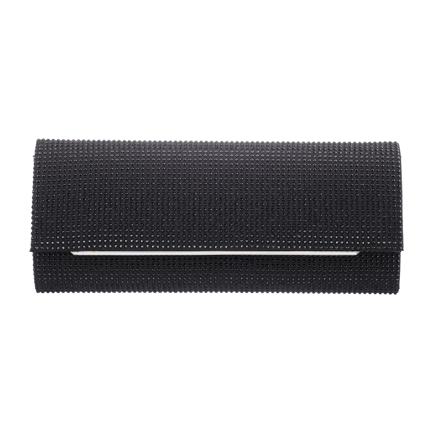 N By Nina All Over Crystal Flap Clutch