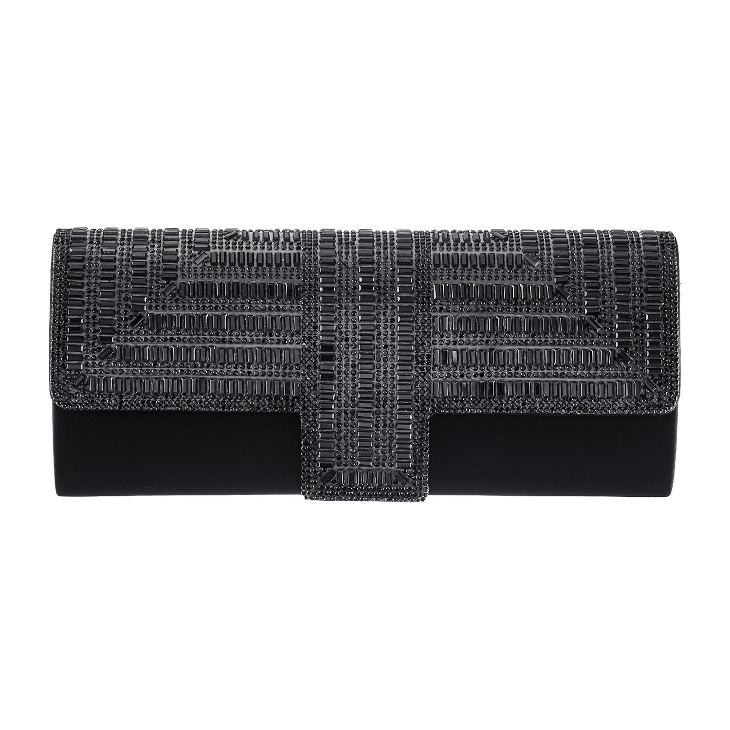 N By Nina Maeveen Crystal Beaded Flap Evening Bag
