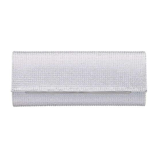 N By Nina All Over Crystal Flap Clutch