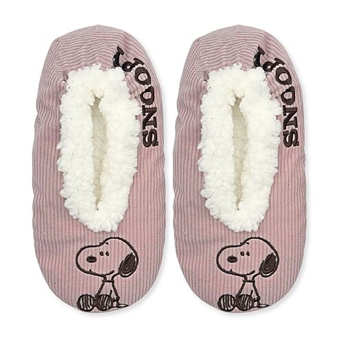 Licensed Properties Womens Multi-pack 1 Pair Peanuts Slipper Socks In Pink