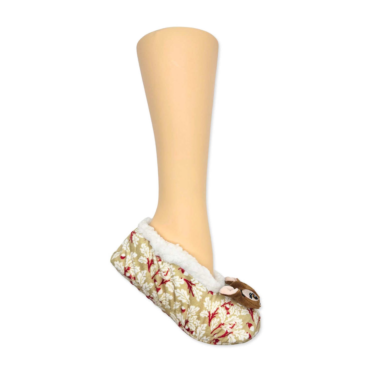 Womens Multi-Pack 1 Pair Bambi Slipper Socks