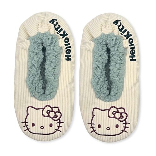 Licensed Properties Womens Multi-pack 1 Pair Hello Kitty Slipper Socks In White
