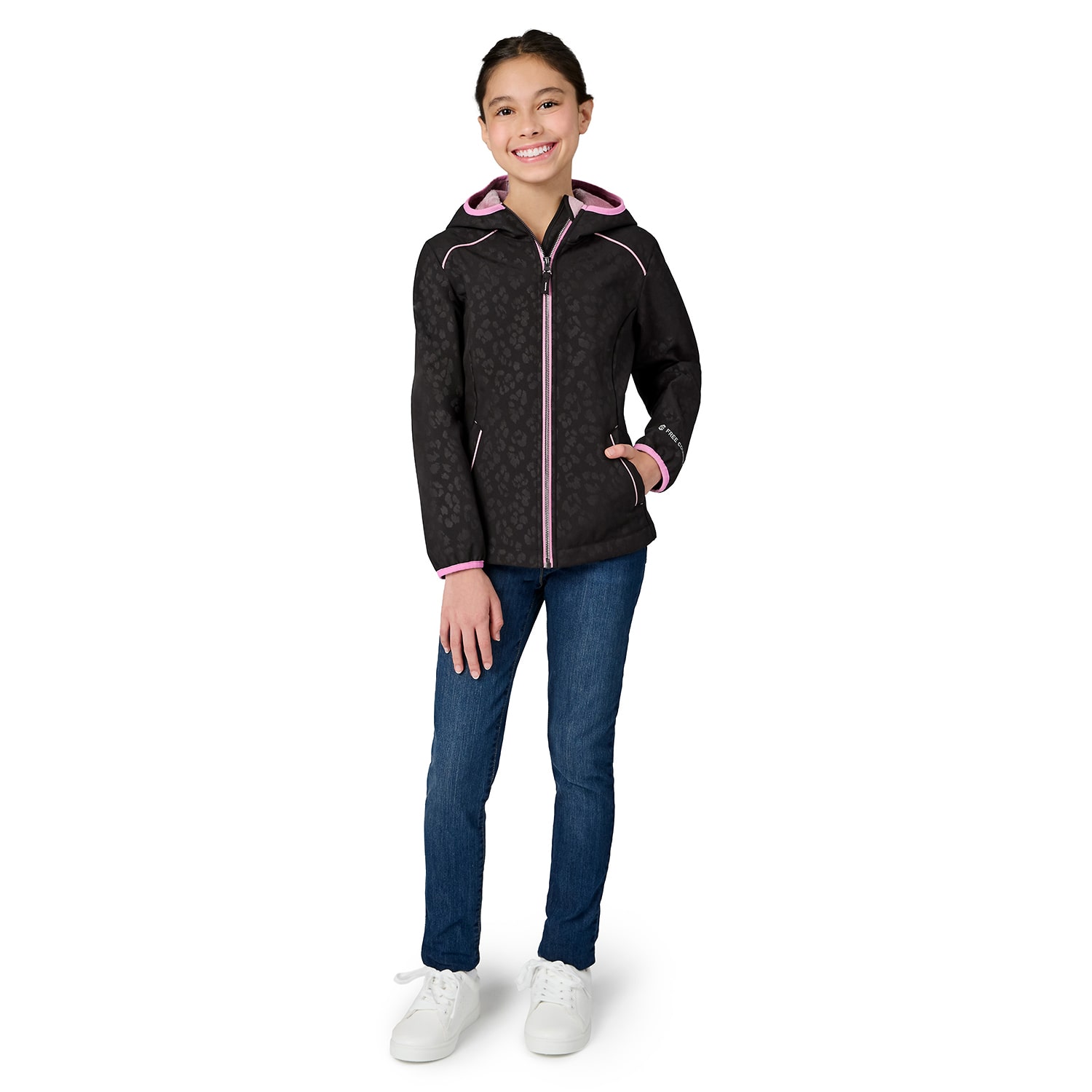 Free Country Big Kid Girls Water Resistant Softshell Jacket