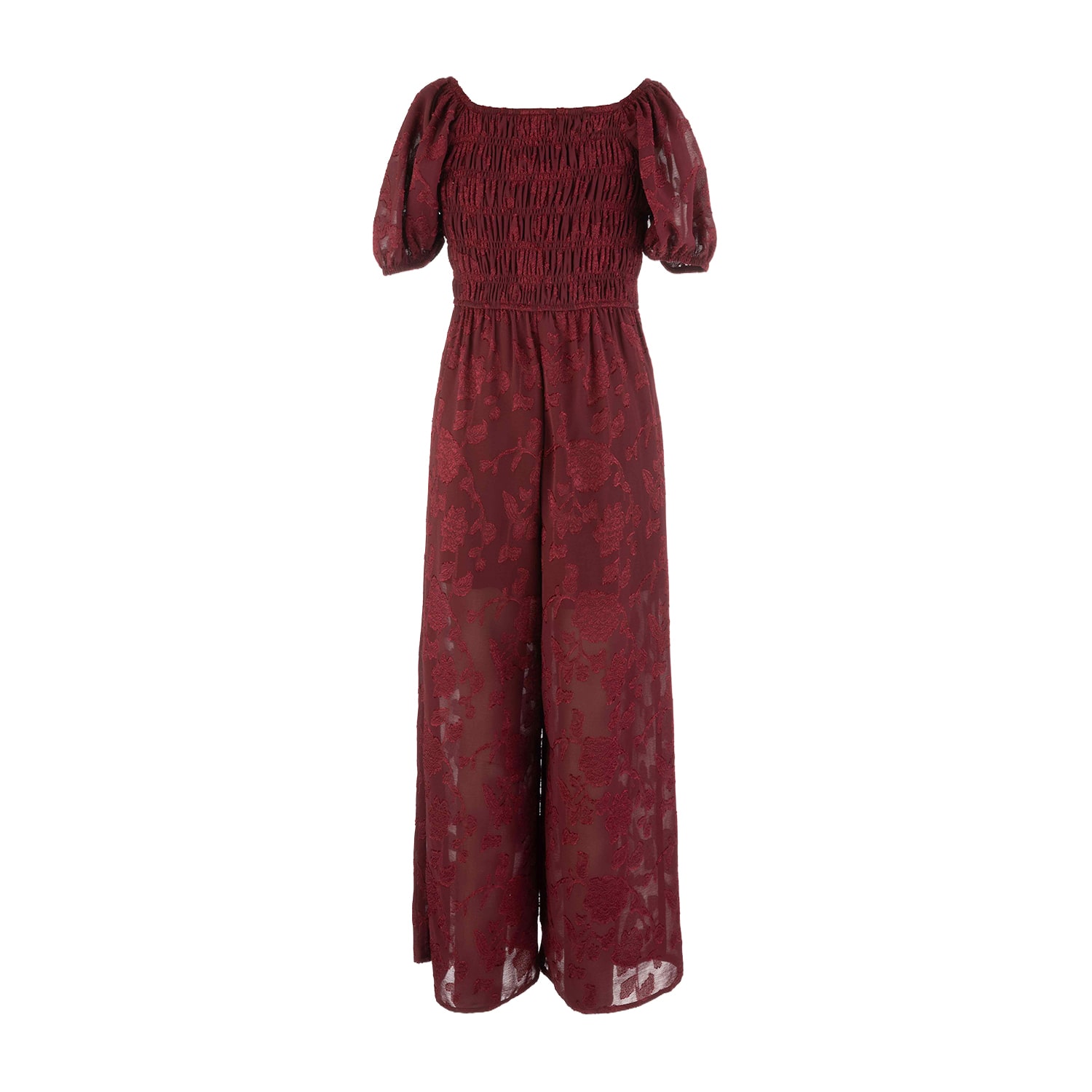 Speechless Girls Square Neck Long Sleeve Jumpsuit