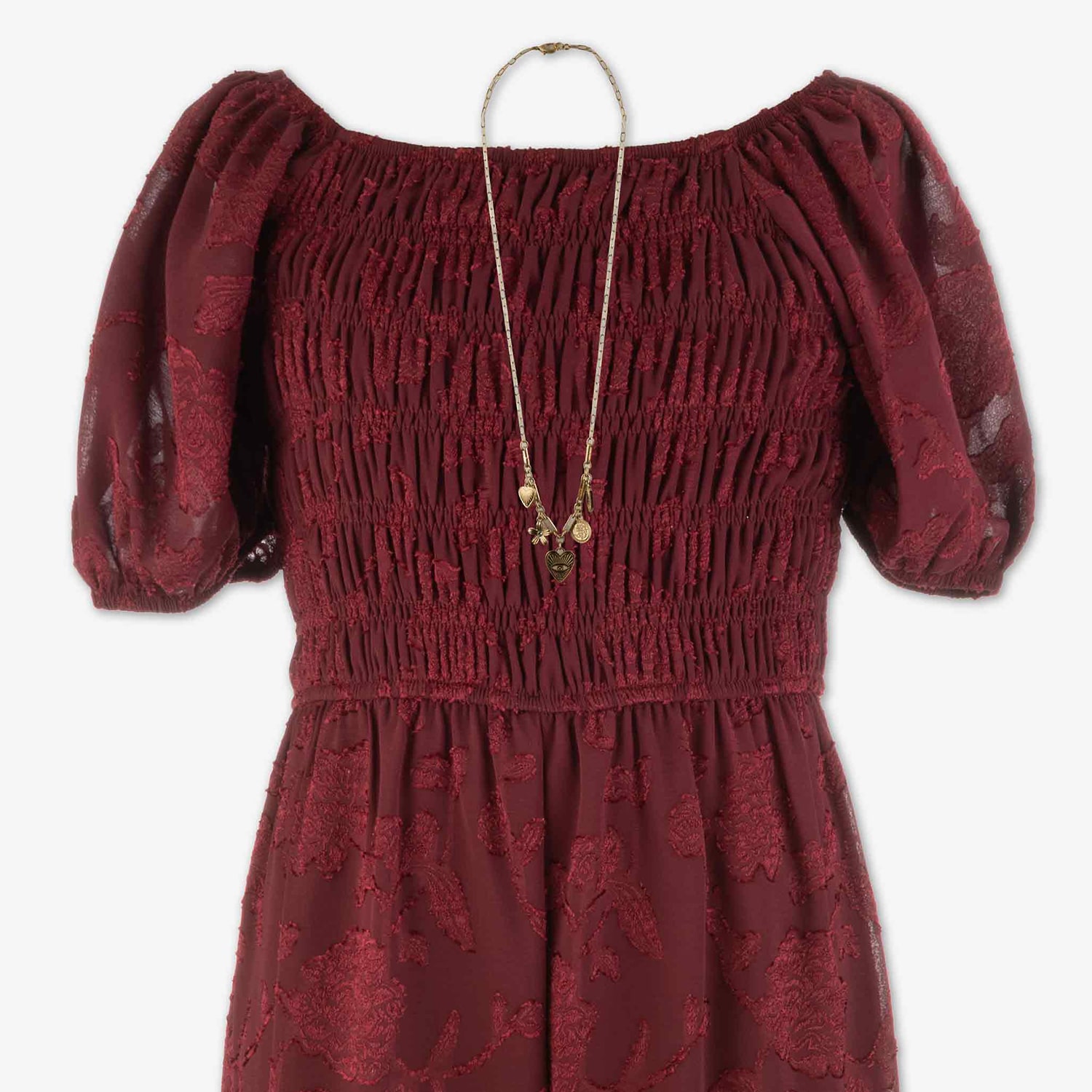 Speechless Girls Square Neck Long Sleeve Jumpsuit