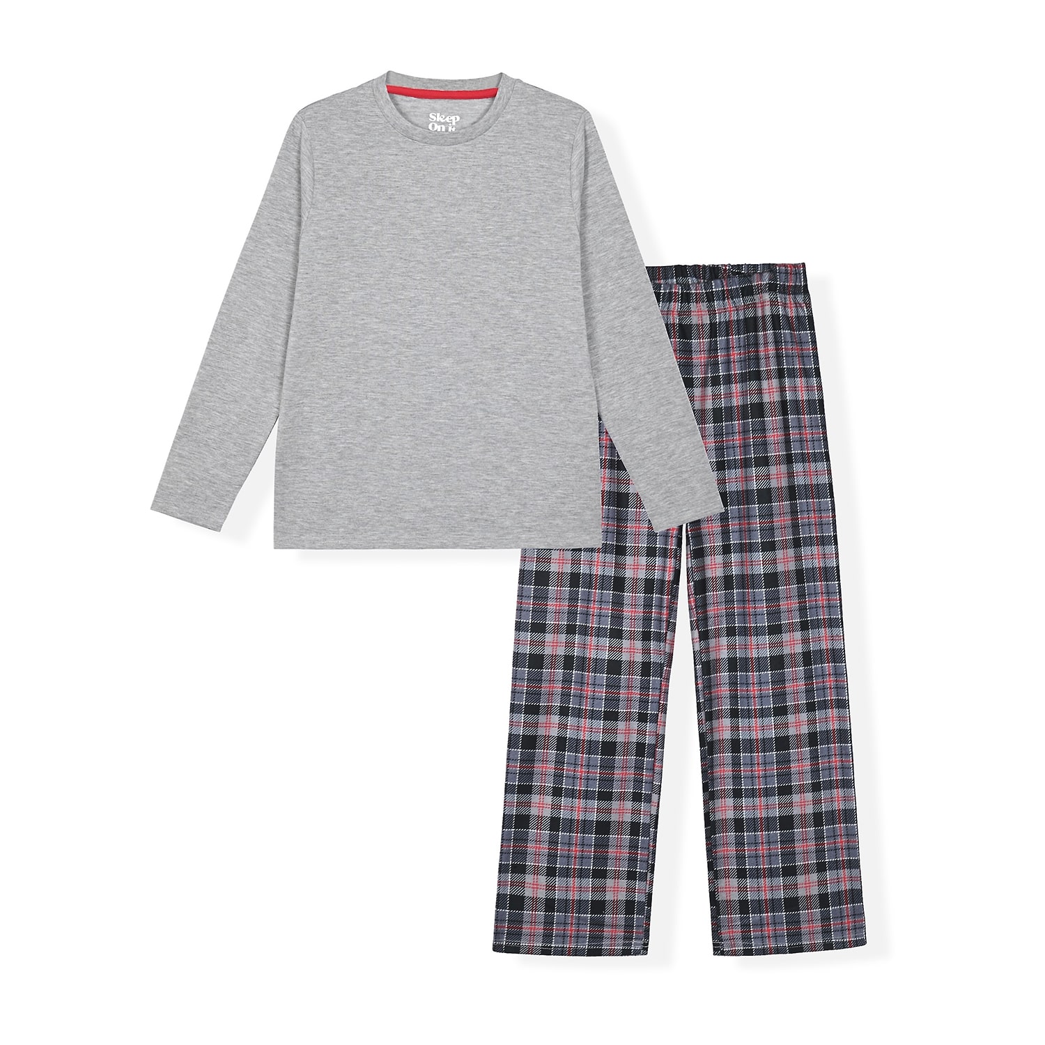 Sleep On It Little & Big Kid Boys Crew Neck Long Sleeve 2-pc. Pajama Set