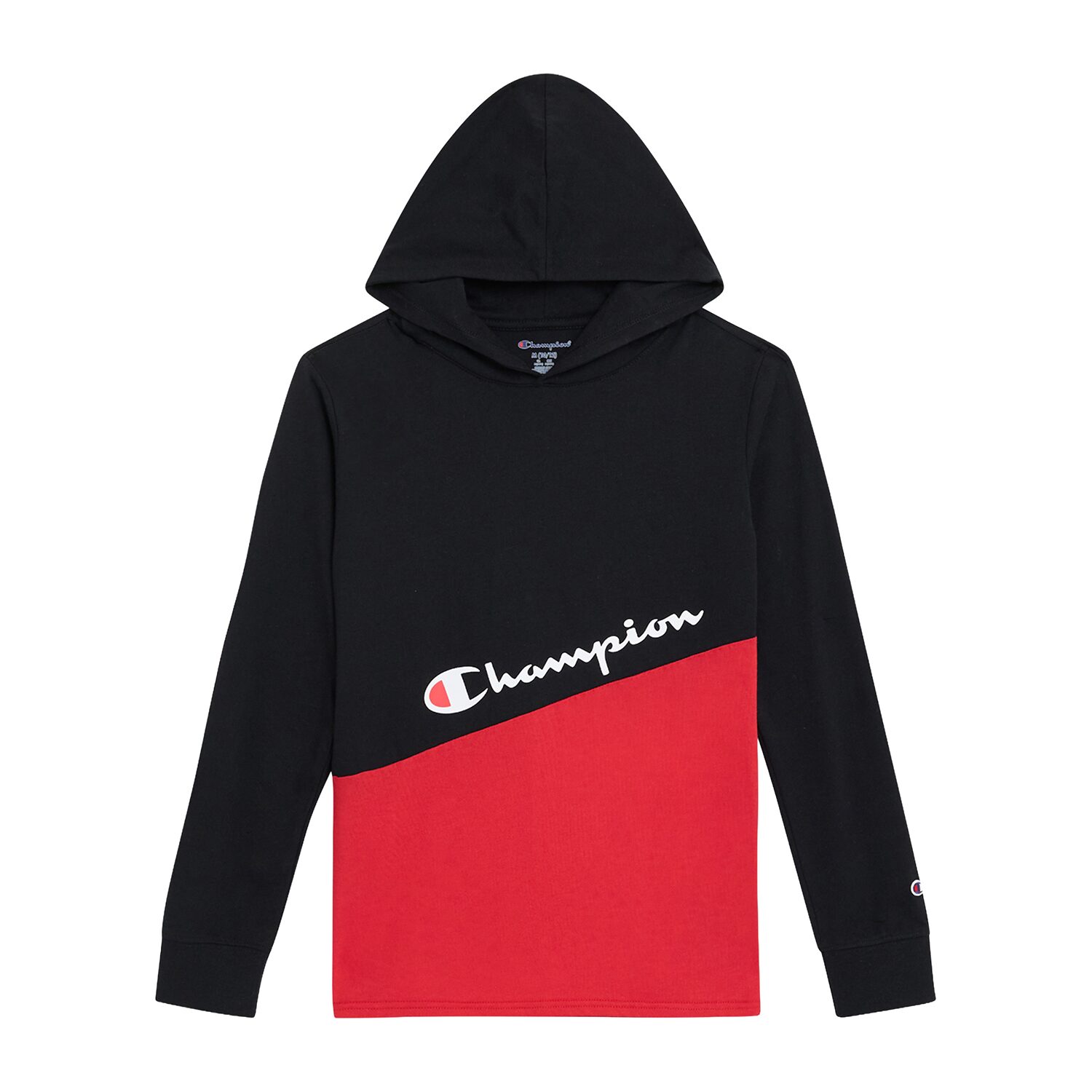 Champion Big Kid Boys Crew Neck Long Sleeve Classic Fit Graphic T-Shirt