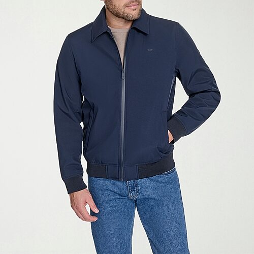 Dockers Mens Lightweight Softshell Jacket In Blue