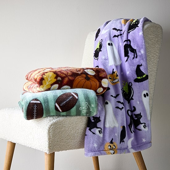 Home Expressions Velvet Plush Harvest Throw