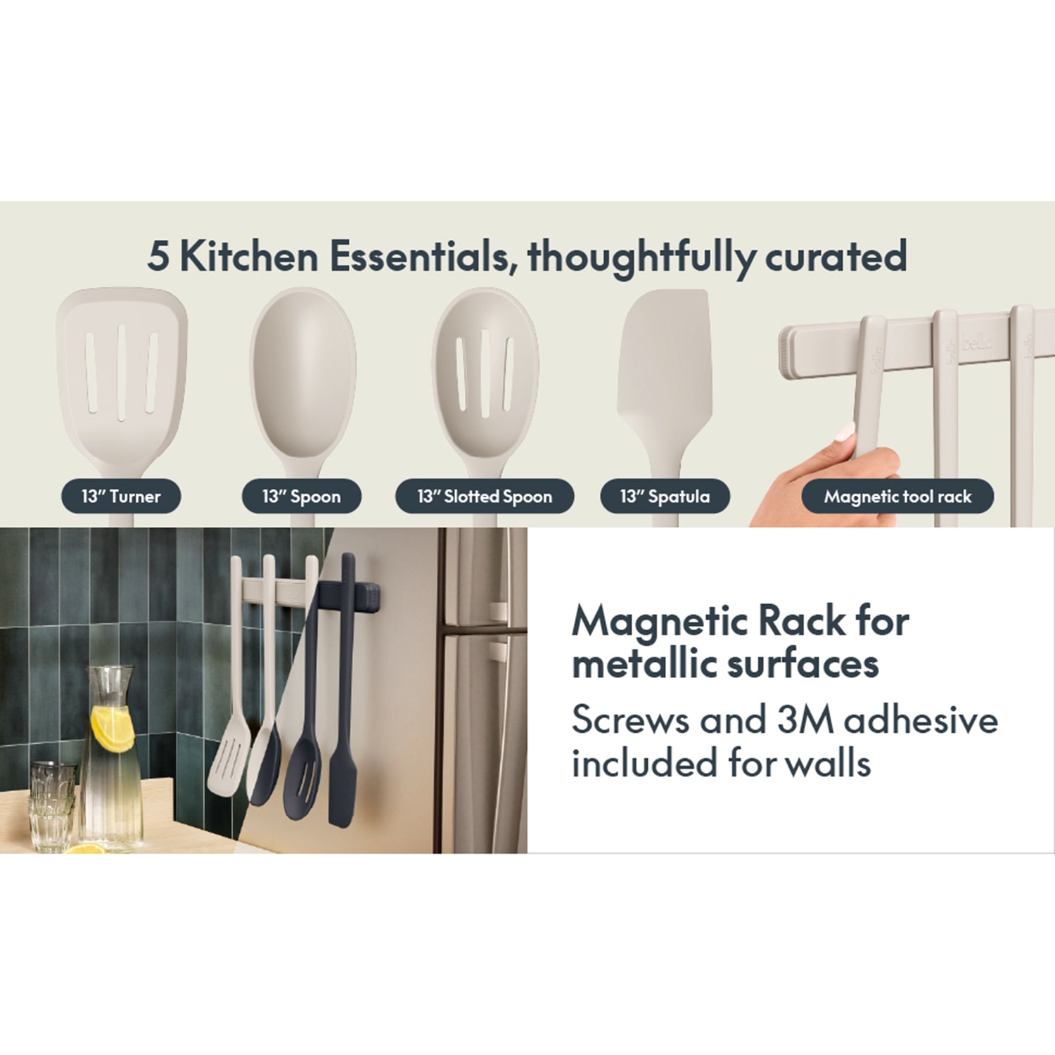 bella™ 5-pc. Kitchen Utensil Set