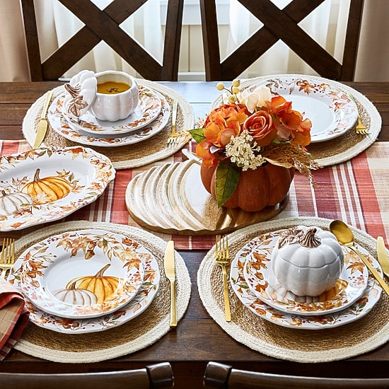 Linden Street Terra Pumpkin 4-pc. Stoneware Dinner Plate