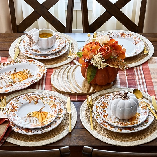 Linden Street Terra Pumpkin 4-pc. Stoneware Salad Plate