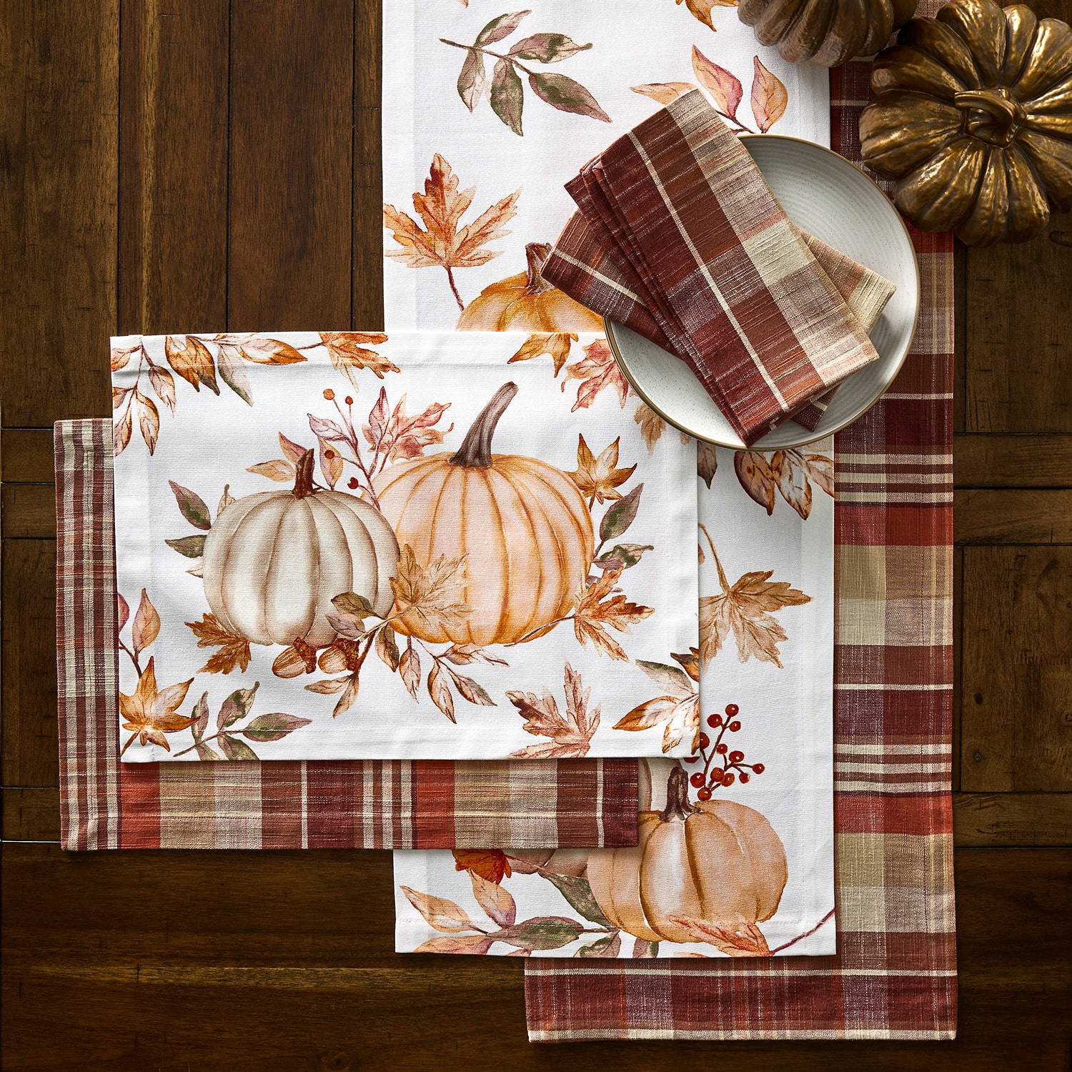Layerings Terra Pumpkin 4-pc. Placemate