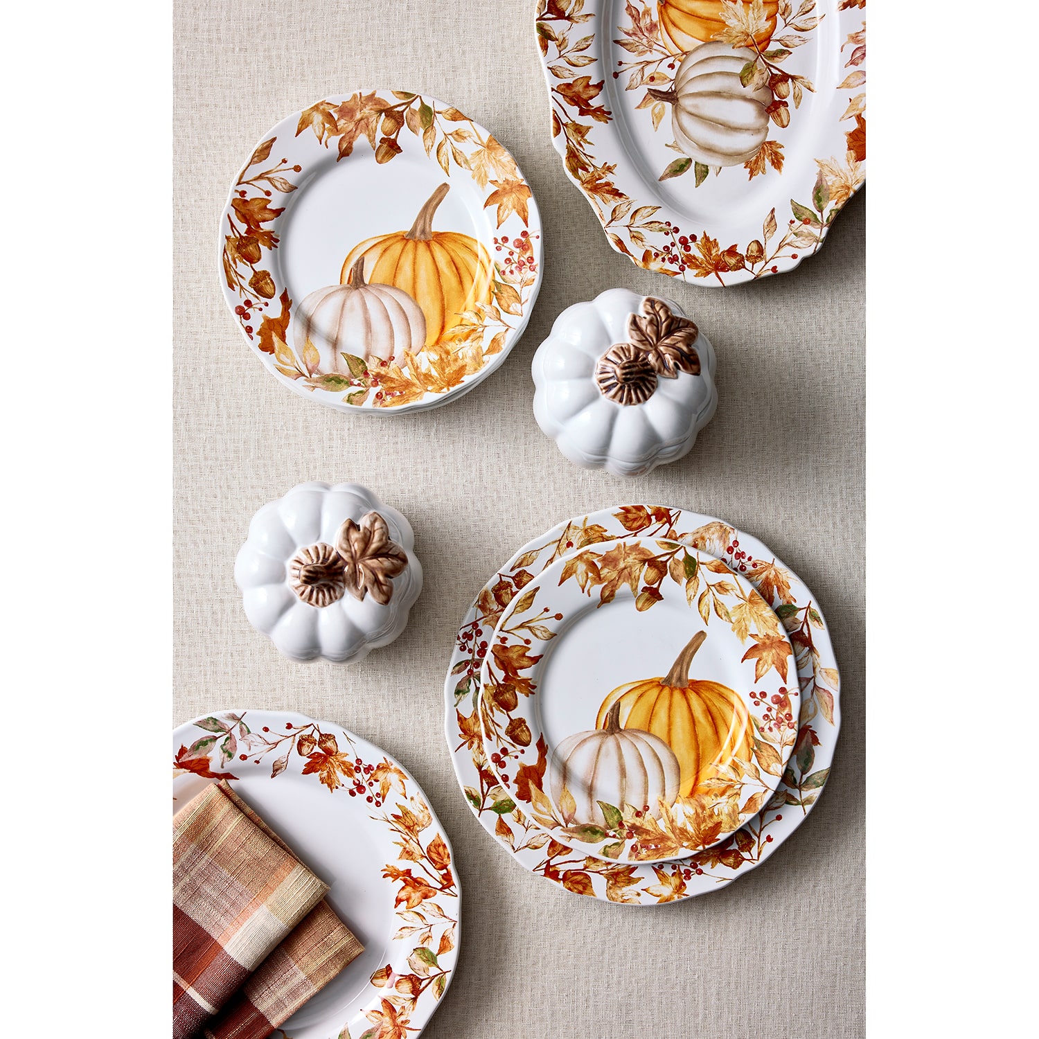 Layering Harvest Heirloom Plaid 4-pc. Napkins