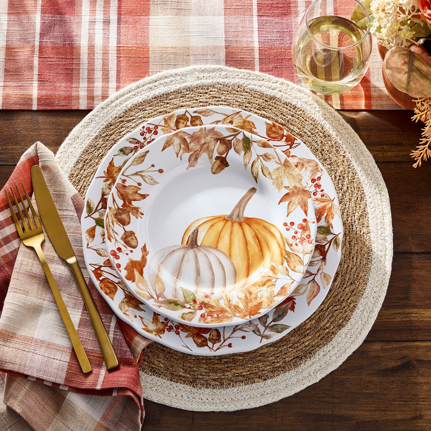 Layerings Heirloom Plaid 4-pc. Placemat