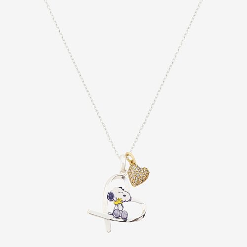 Disney Classics Womens 14k Gold Over Brass 16 Inch Cable Chain Necklace In Silver