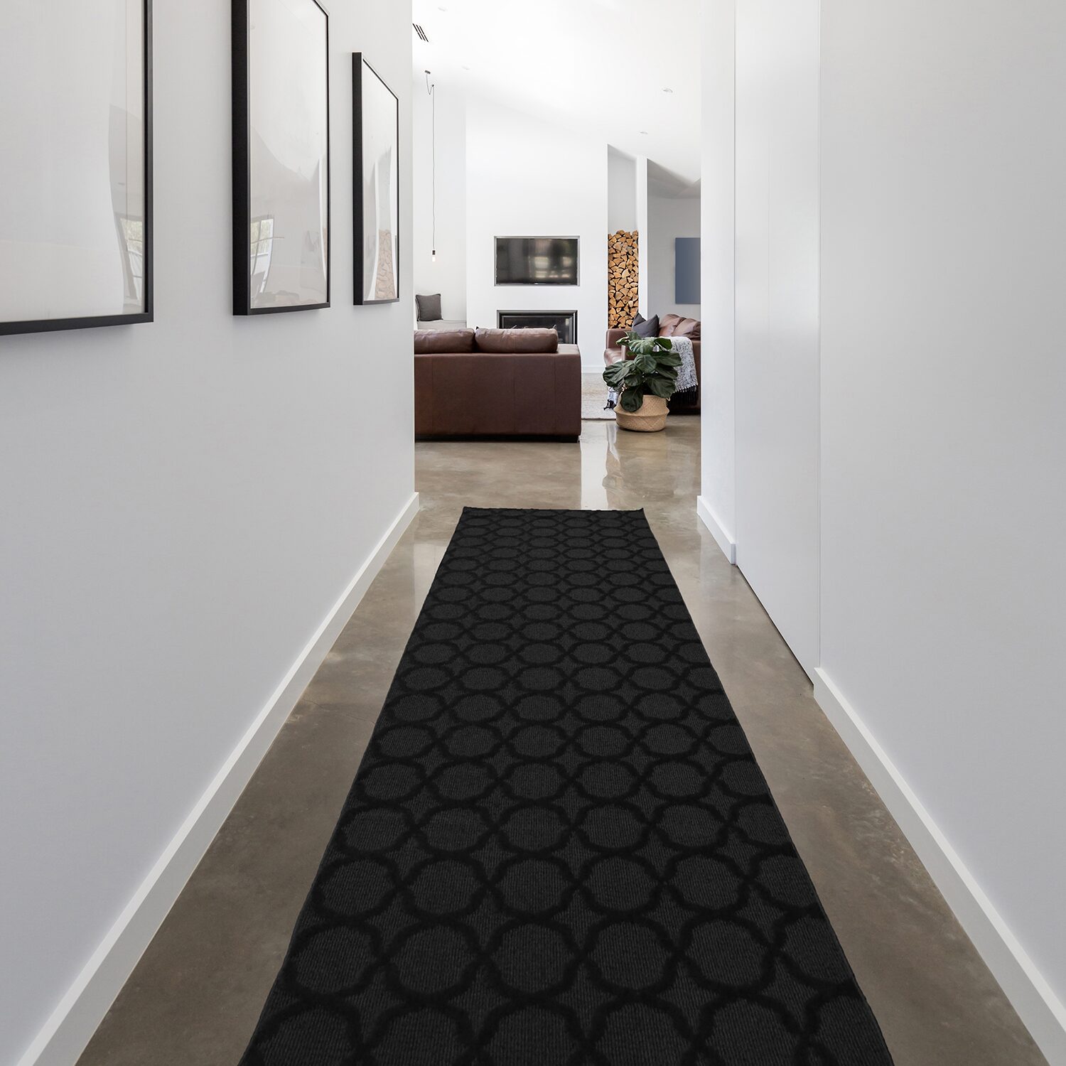 Garland Sparta Geometric Stain Resistant Indoor Rectangular Runner
