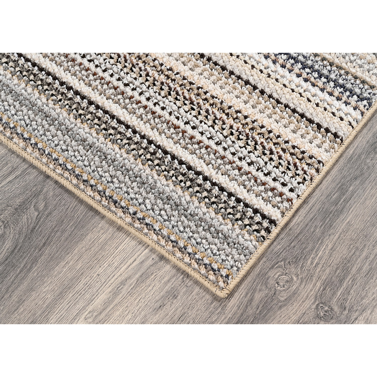 Garland Carnival Earth Tone Tufted Stain Resistant Indoor Square Area Rug