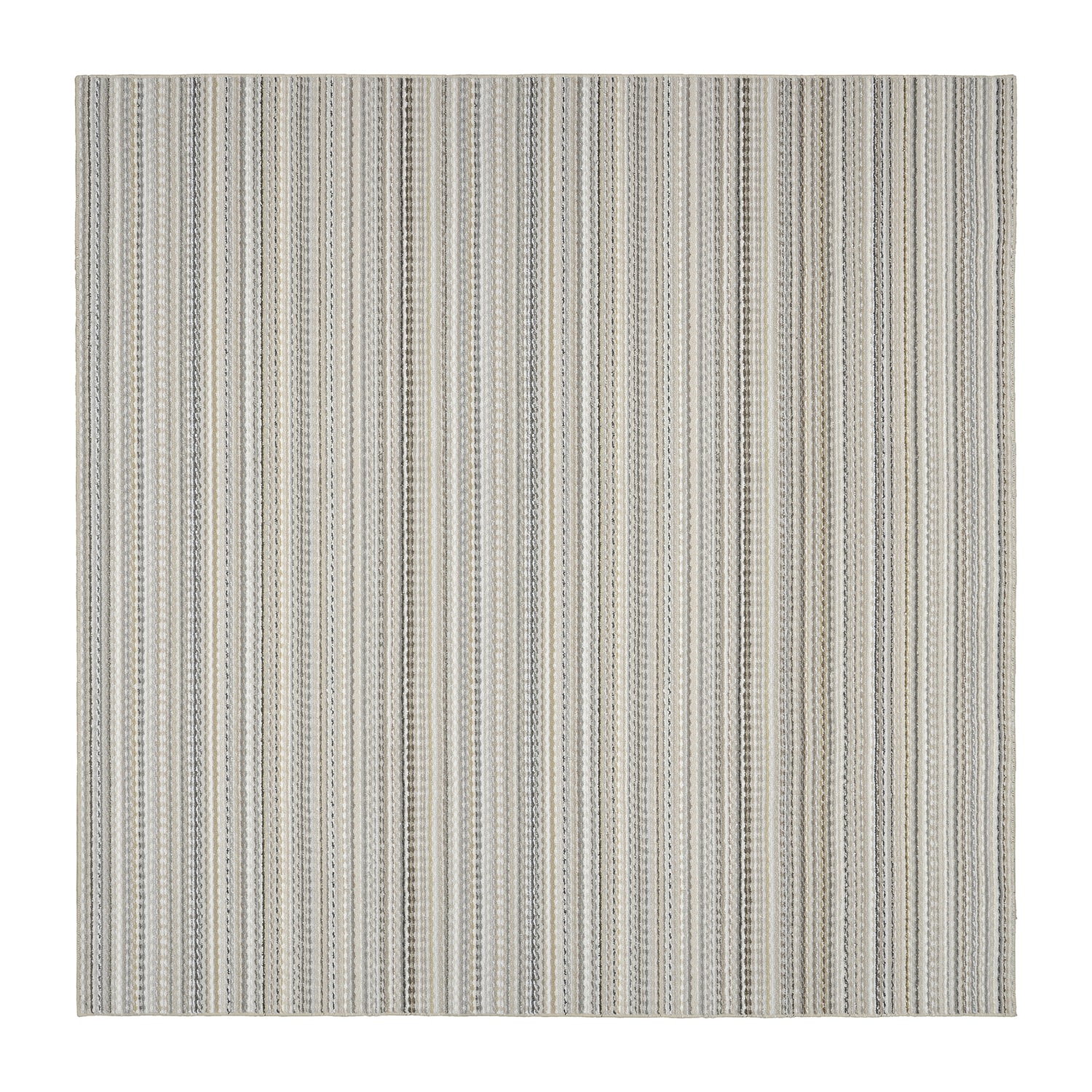 Garland Carnival Earth Tone Tufted Stain Resistant Indoor Square Area Rug