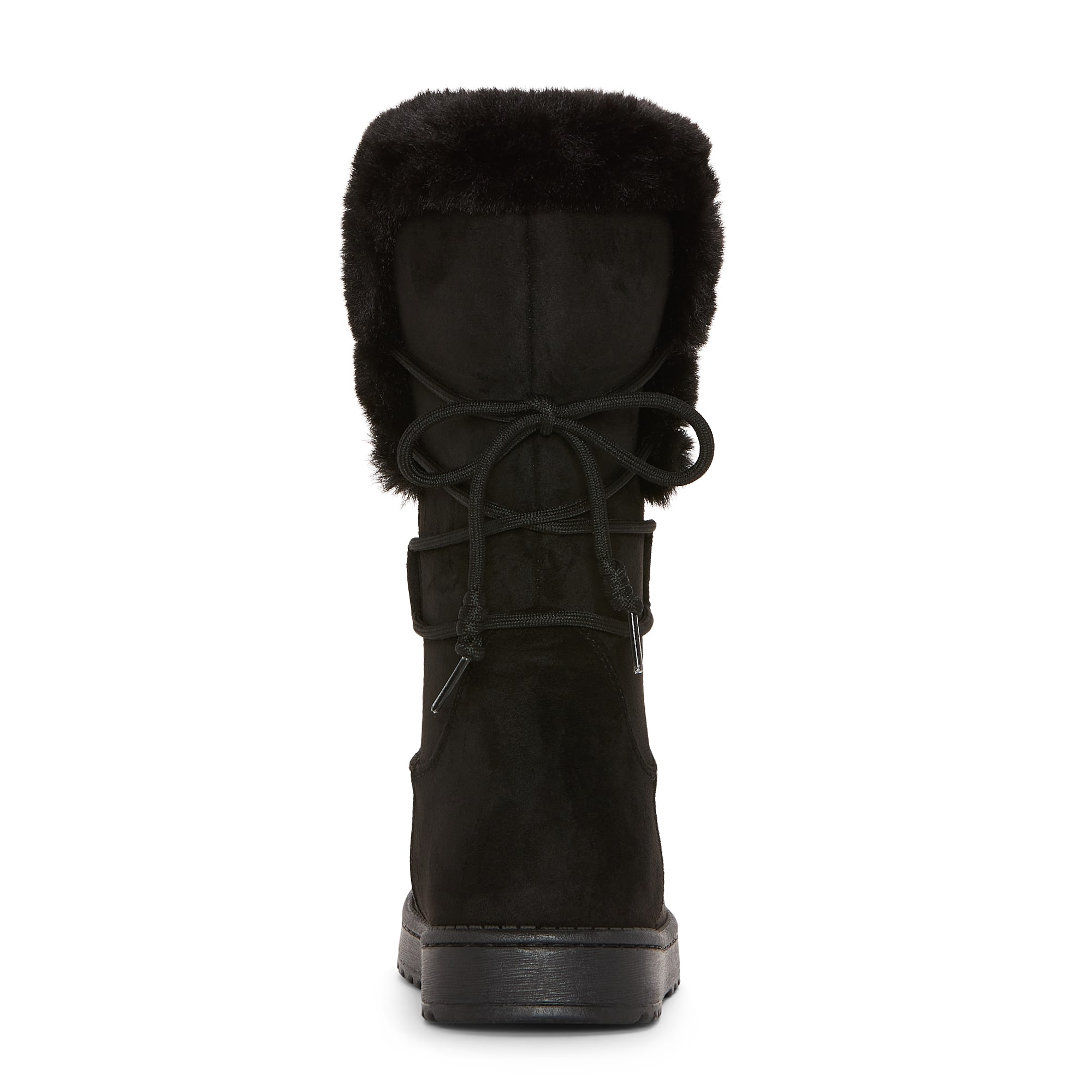 St. John's Bay Womens Strone Faux Fur Lined Flat Heel Winter Boots