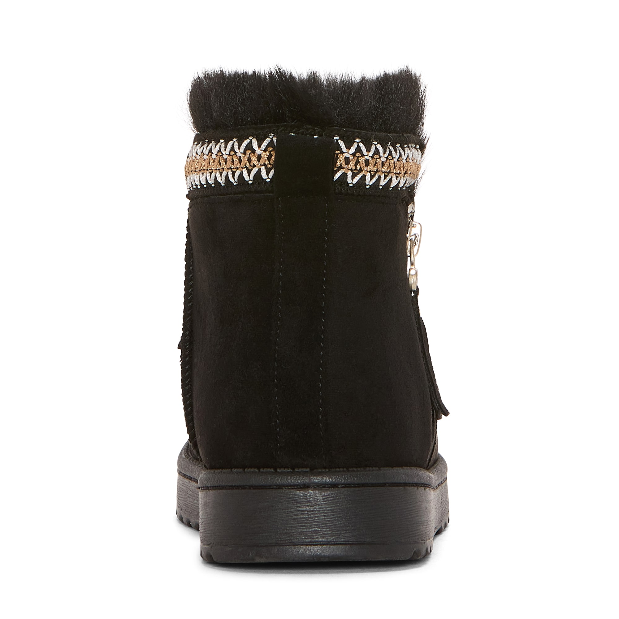 St. John's Bay Womens Stepps Faux Fur Lined Flat Heel Winter Boots