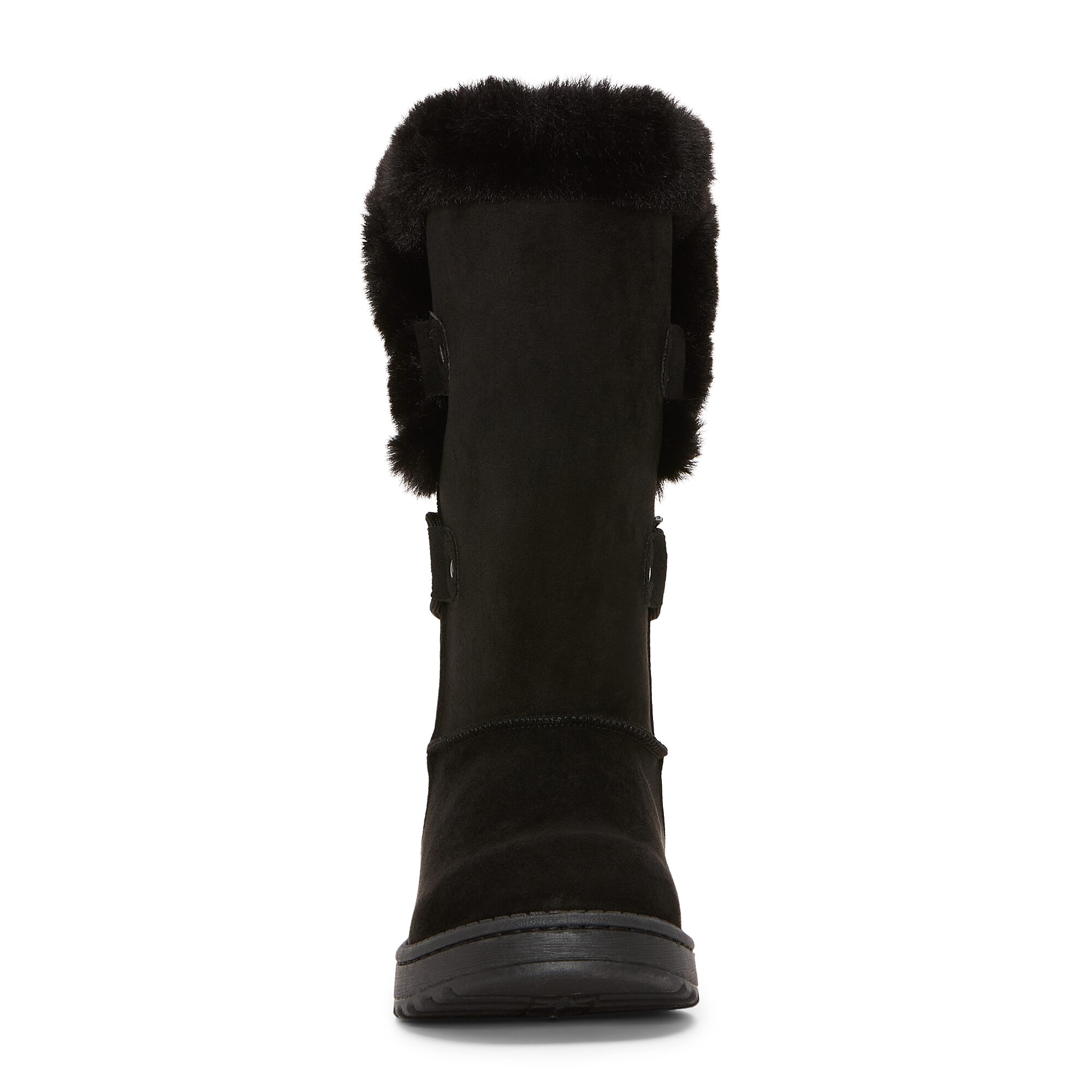 St. John's Bay Womens Strone Faux Fur Lined Flat Heel Winter Boots
