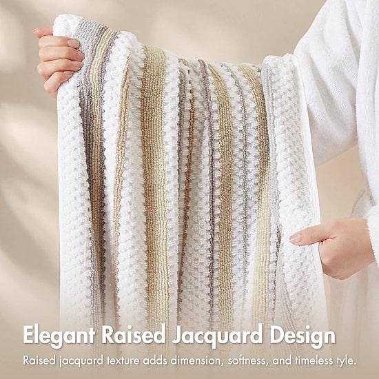 Madison Park Sutton Stripe 6-pc. Bath Towel Set