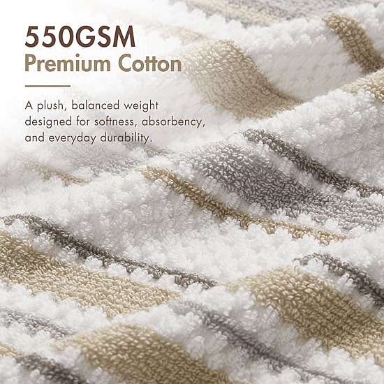 Madison Park Sutton Stripe 6-pc. Bath Towel Set