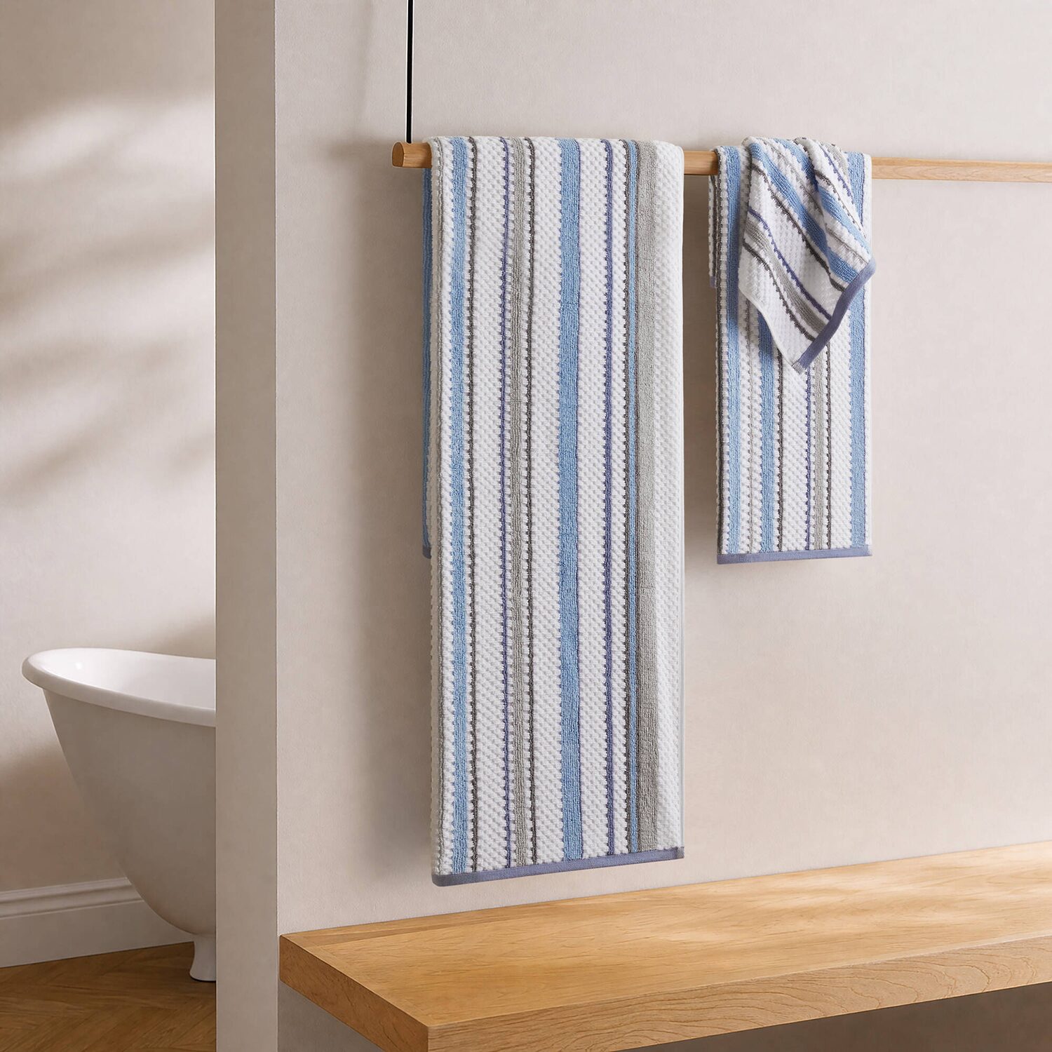 Madison Park Sutton Stripe 6-pc. Bath Towel Set