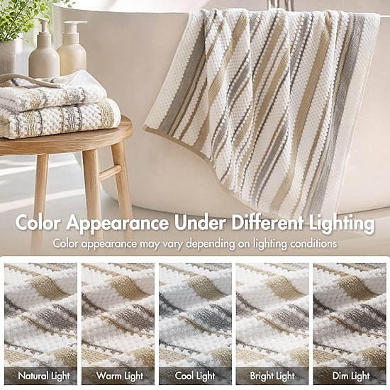 Madison Park Sutton Stripe 6-pc. Bath Towel Set