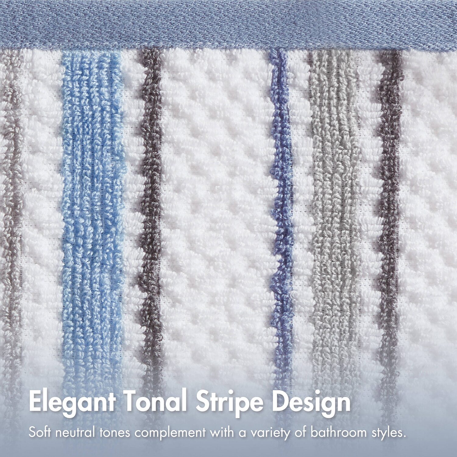 Madison Park Sutton Stripe 6-pc. Bath Towel Set