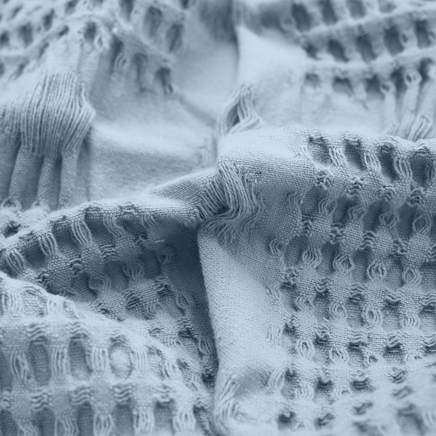 SUPERIOR® Waffle Weaveall Season  Breathable 100% Cotton Midweight Blanket