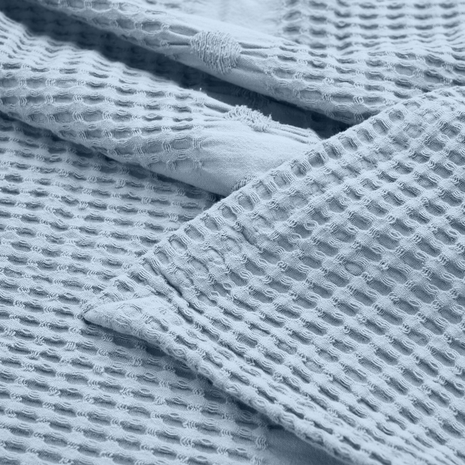 SUPERIOR® Waffle Weaveall Season  Breathable 100% Cotton Midweight Blanket