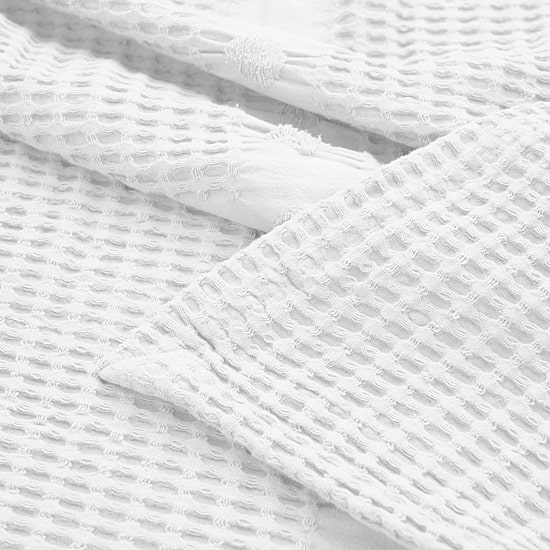 SUPERIOR® Waffle Weave All Season  Breathable 100% Cotton Midweight Blanket