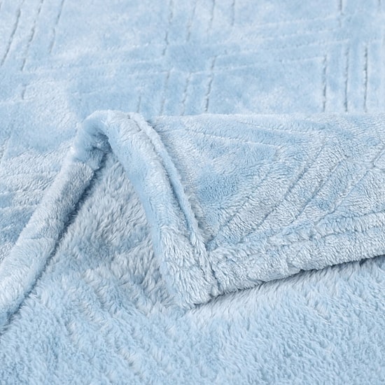 SUPERIOR® Alaska Quilted Diamond Embossed Breathable Polyester Fleece Lightweight Blanket